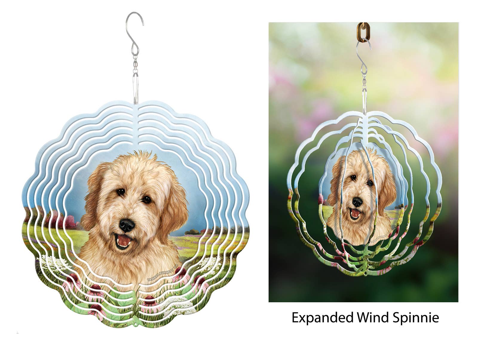 Goldendoodle (Blonde) - Wind Spinner