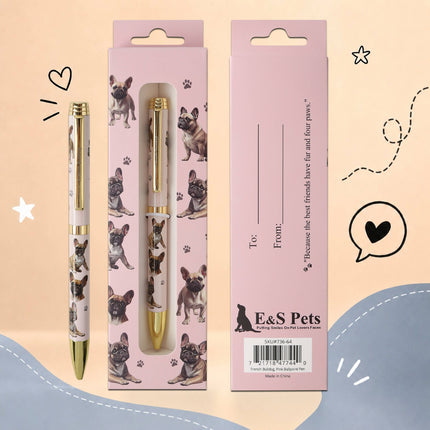 French Bulldog Pink Pet Lover Ballpoint Pen