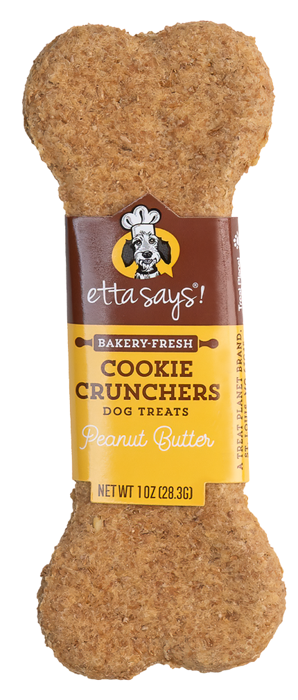 Etta Says! Cookie Crunchers Peanut Butter Dog Treats-Each