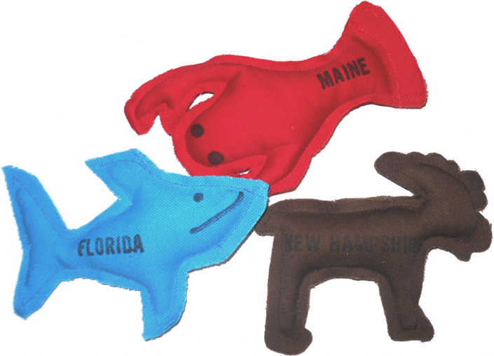 Cat Toy Florida Shark Blue Catnip Shark Cat Toy