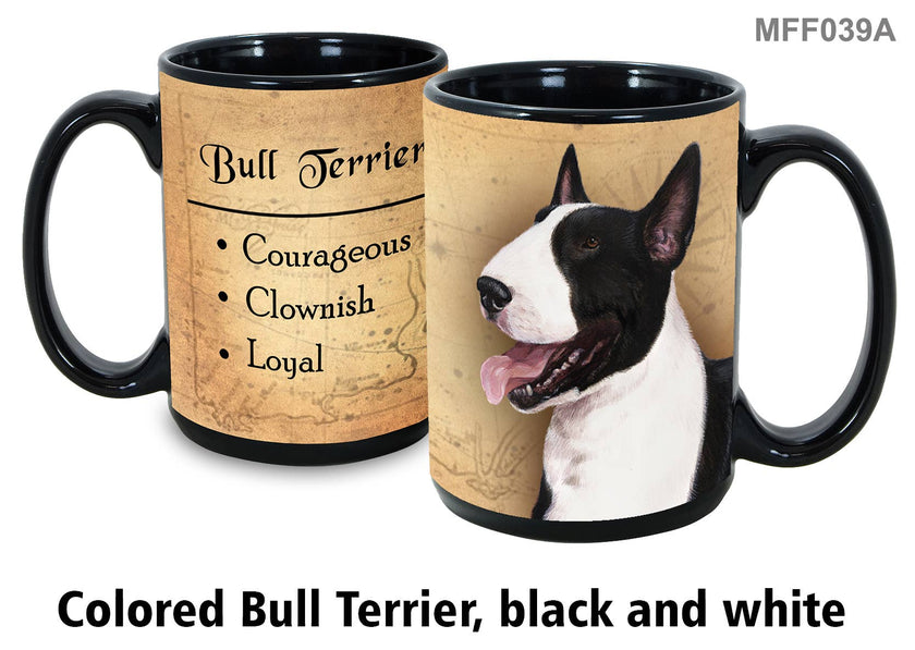 Bull Terrier Black & White Mug Coffee Cup