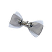 Silver & White with Tiara Dog Hair Bows