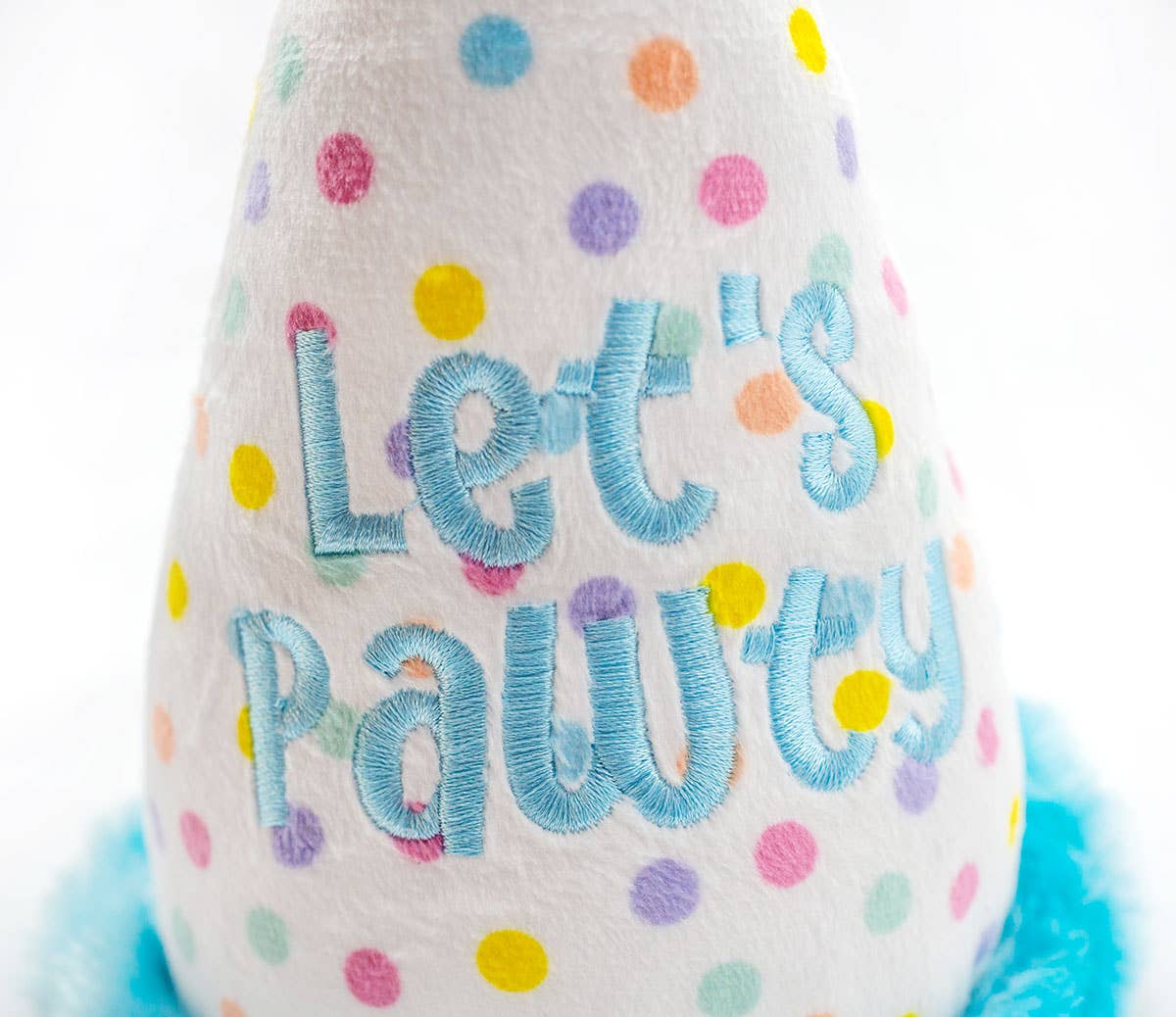Dog Toy Birthday Hat ThoozyPet Birthday Hat Blue Plush Dog Toy 7
