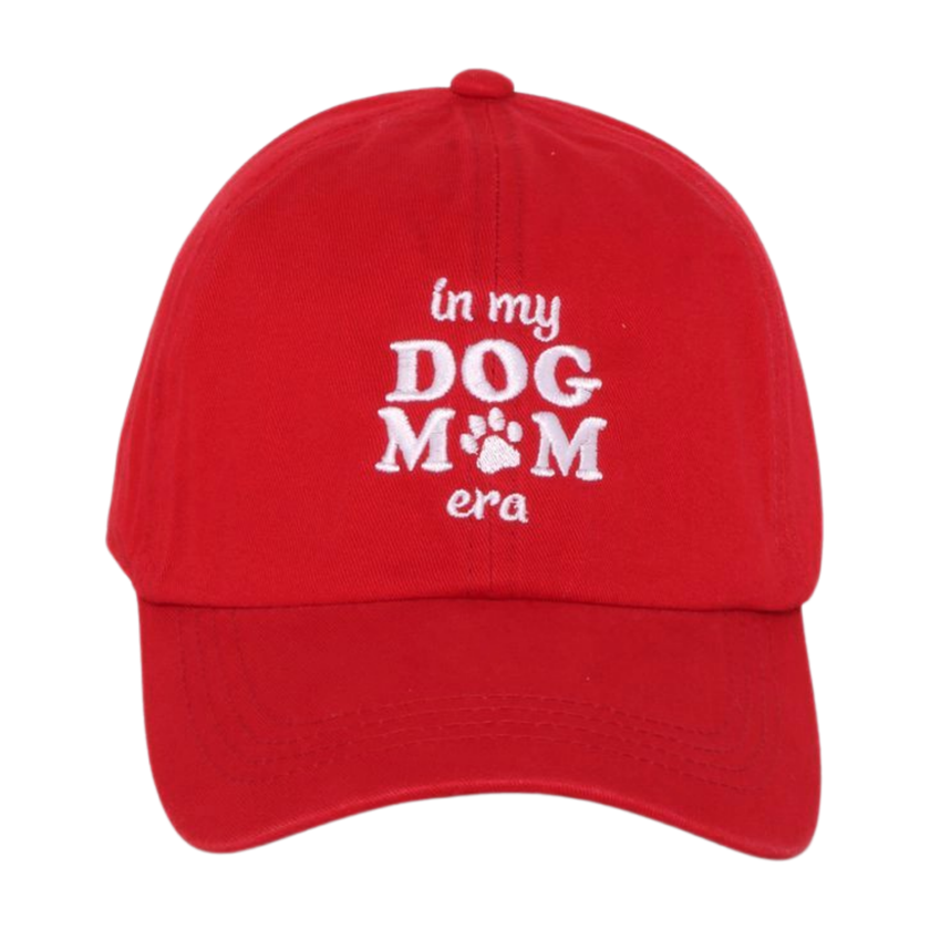 In My Dog Mom Era Embroidered Baseball Cap
