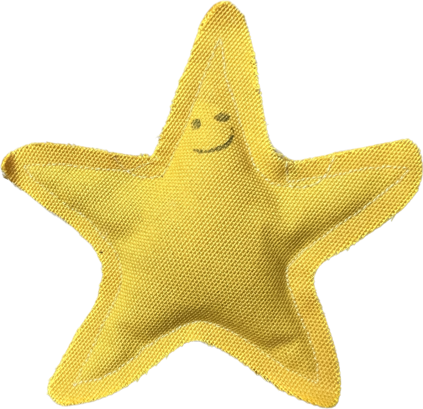 Cat Toy Florida Starfish Yellow Catnip Starfish Toy