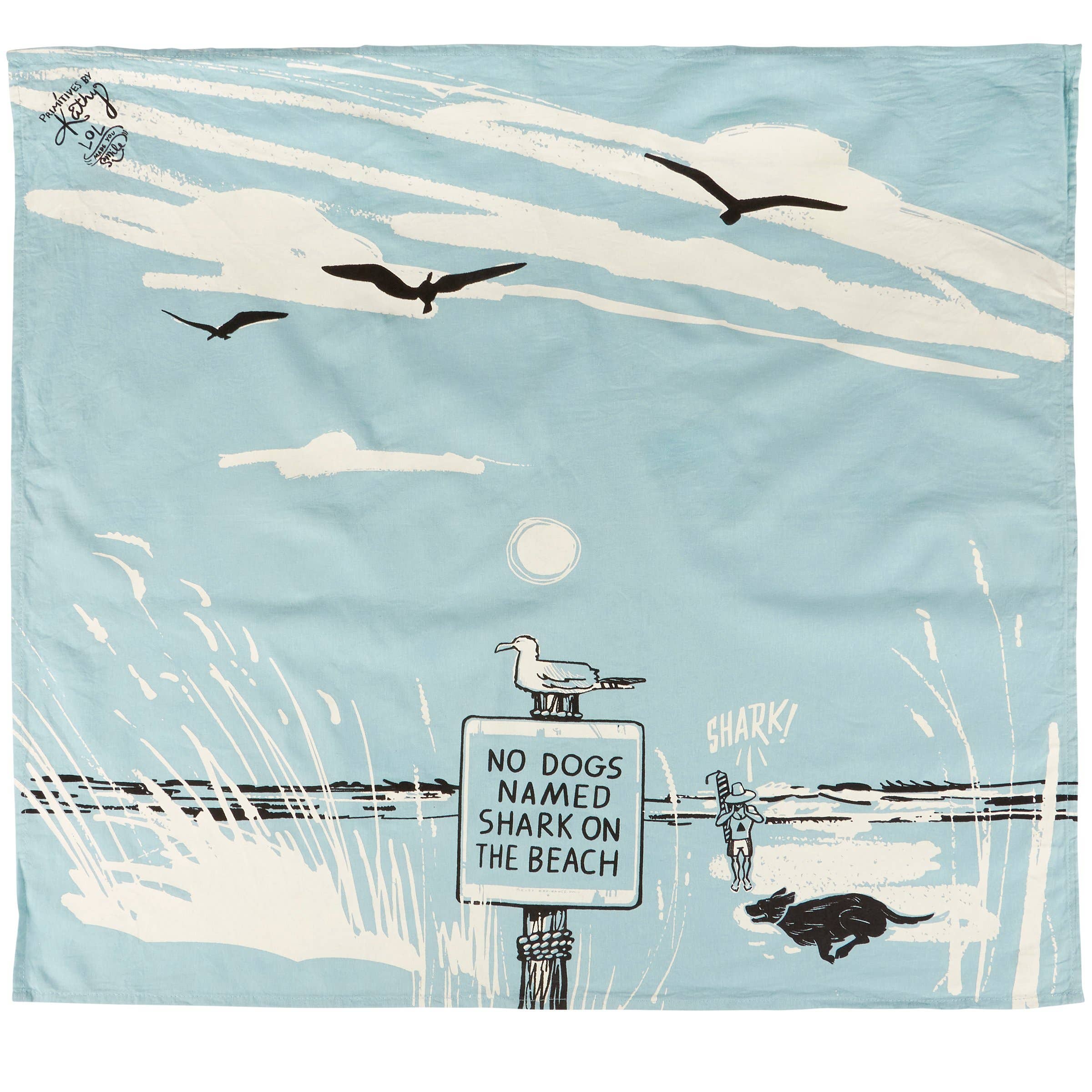 No Dogs Named Shark Kitchen Towel