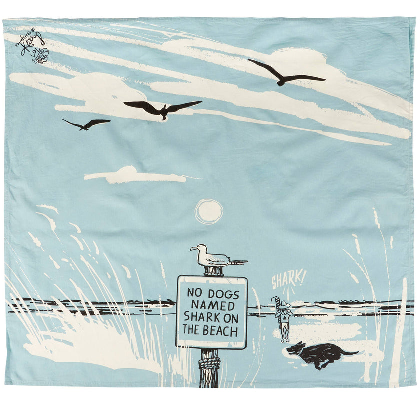 No Dogs Named Shark Kitchen Towel