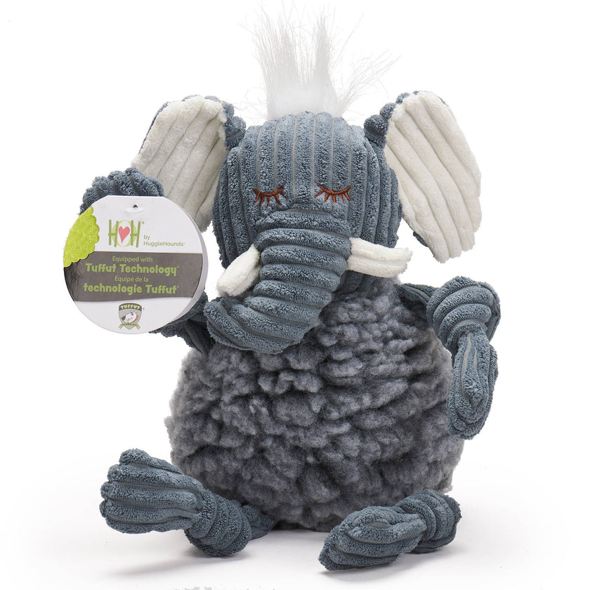 Ellamae Elephant HuggleFleece® FlufferKnottie™ Plush Dog Toy