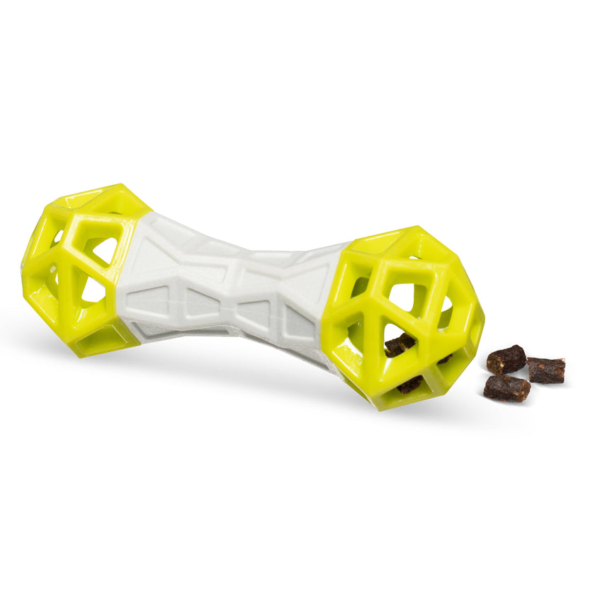 Totally Pooched Flex n' Squeak Toy Foam Rubber Grey/Green
