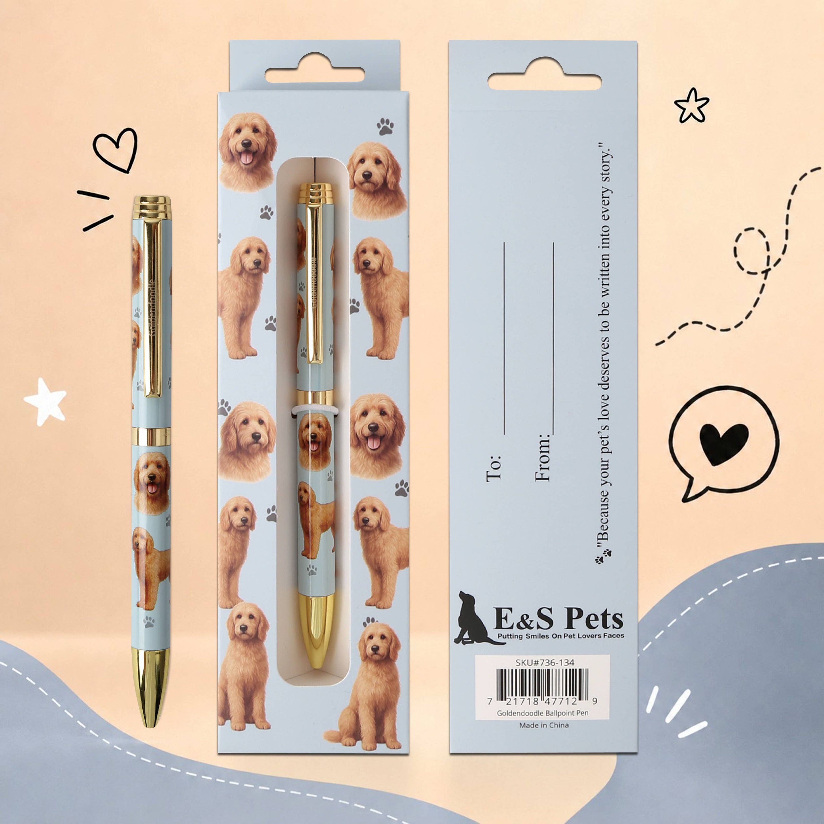 Goldendoodle Pet Lover Ballpoint Pen
