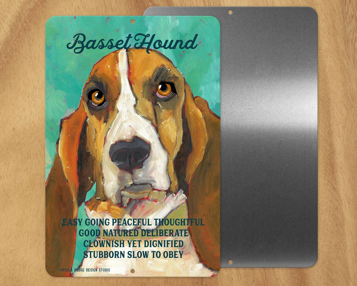 Basset Hound -UD Metal Sign