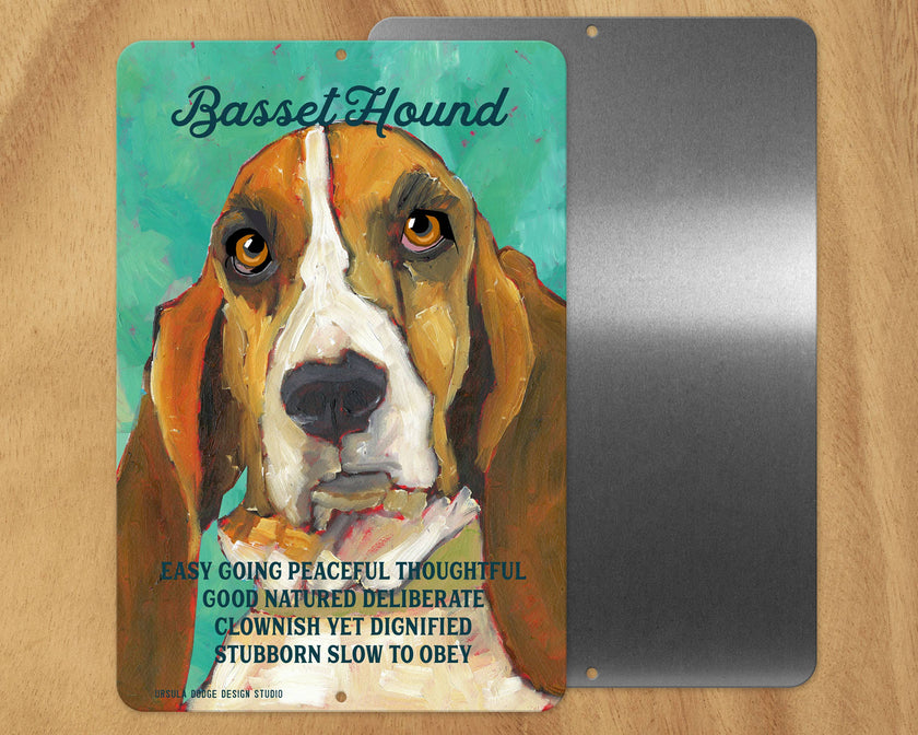 DOG METAL SIGNS A-G