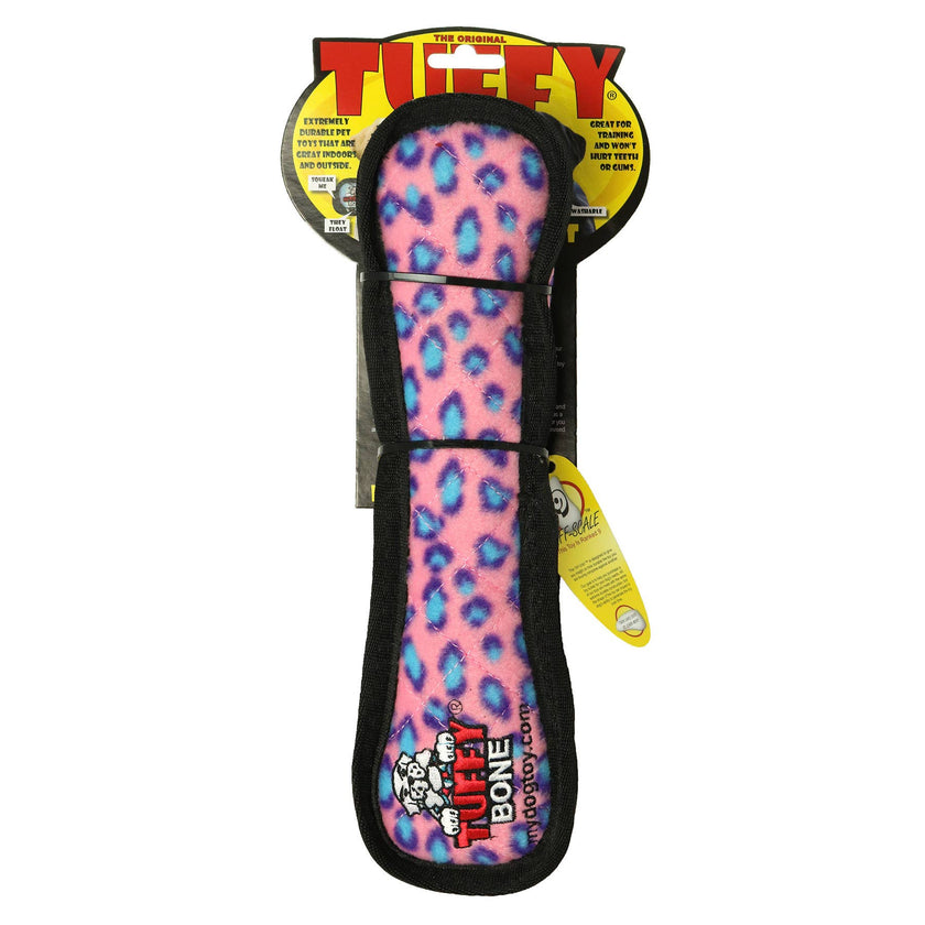 Tuffy Ultimate Bone - Pink, Durable, Squeaky Dog Toy
