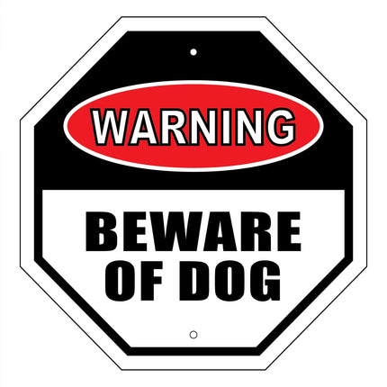 Warning - Beware of Dog Garden Sign