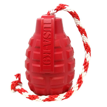 USA-K9 Grenade Rubber Dog Chew Toy K9 Handler Reward Dog Toy