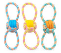 ThoozyPet Figure 8 Knot Ball Rope Dog Toy Blue / Red 11.5