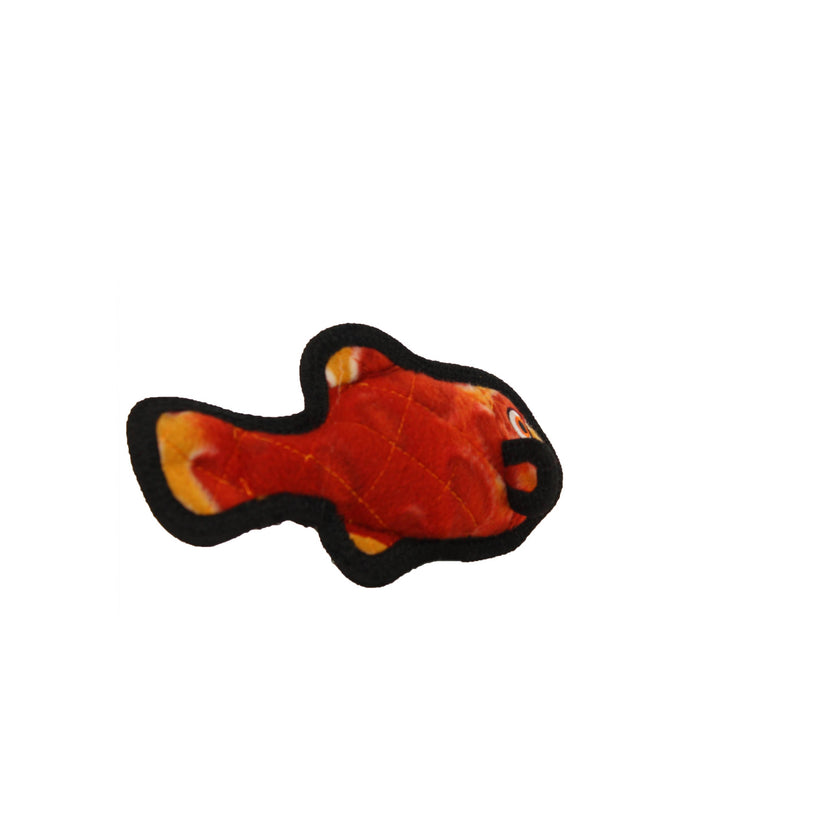 Tuffy Ocean Jr Fish - Red, Durable, Tough, Squeaky Dog Toy