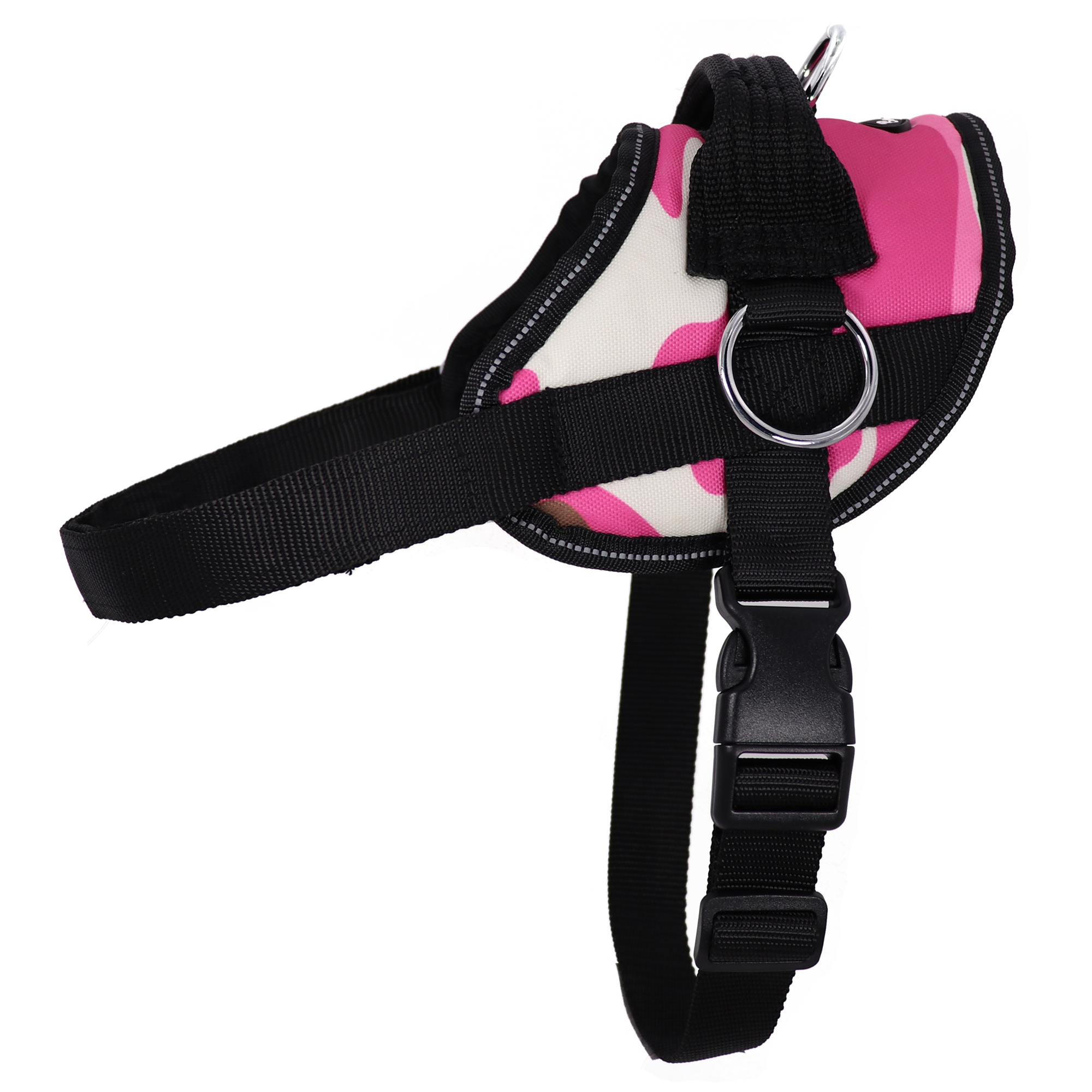 Reflective No Pull Harness: Purple Plaid Reflective No Pull Harness / XL