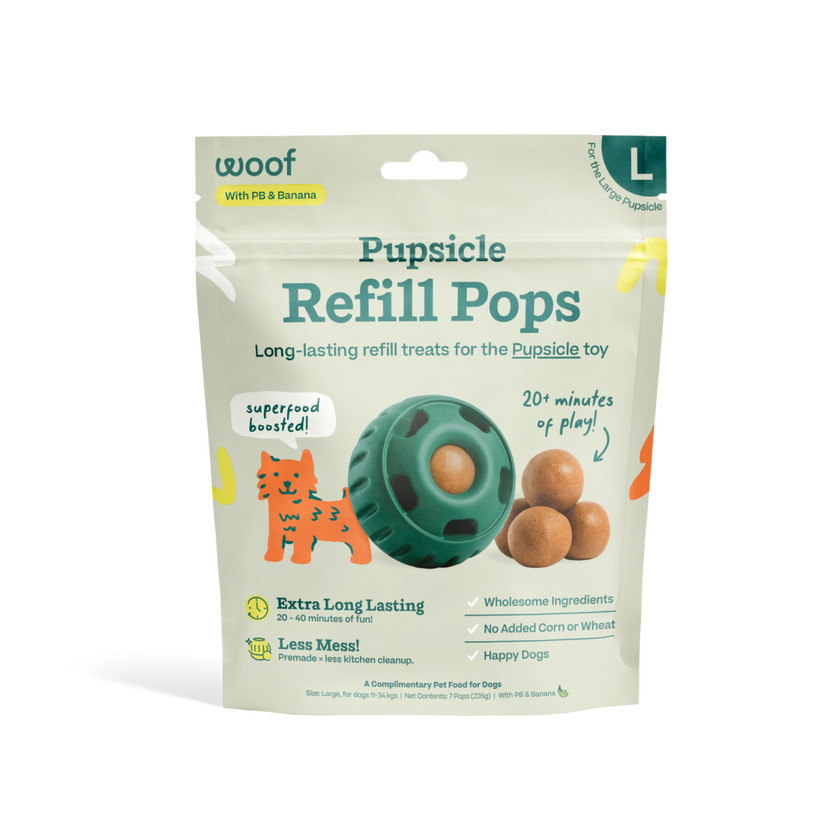 Dog Treat Peanut Butter & Banana Pupsicle Refill Pops