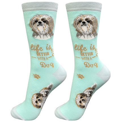 Shih Tzu Tan Dog Socks Unisex