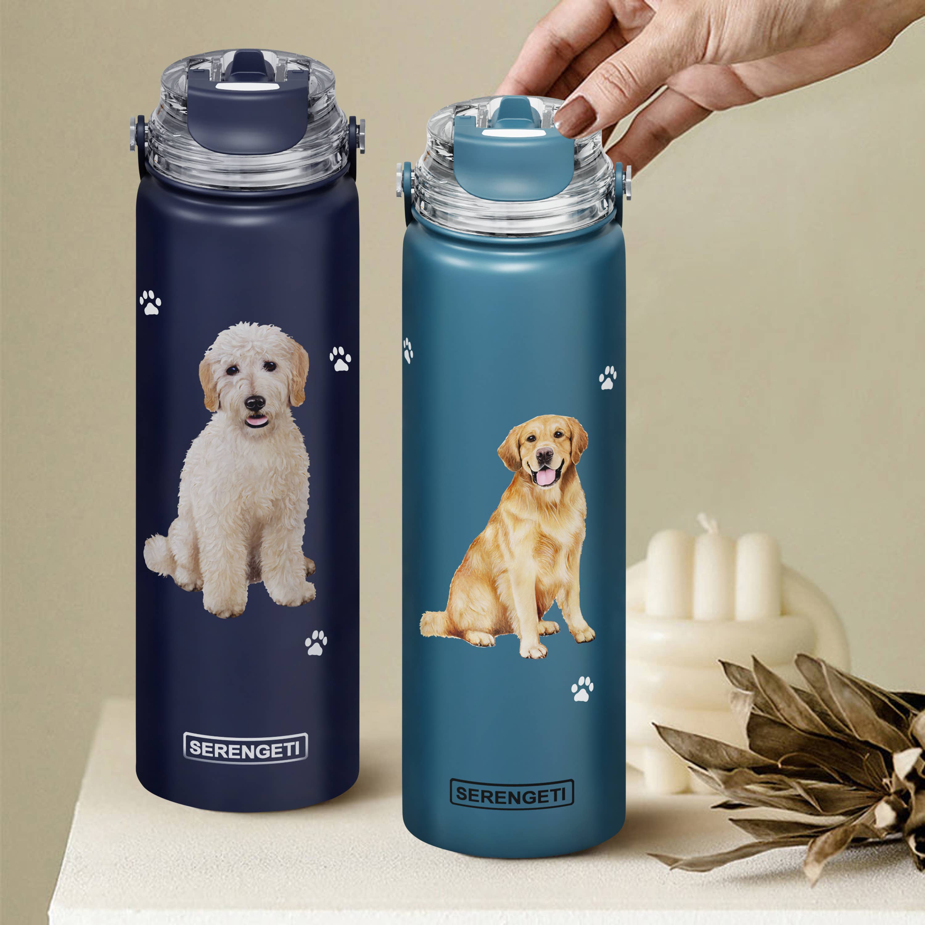 Boxer Stainless Steel Water Bottle 24 Oz. Serengeti