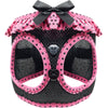 American River Polka Dot Dog Harness - Hot Pink & Black