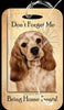 Travel in Style with Our Cocker Spaniel Buff Luggage Tag