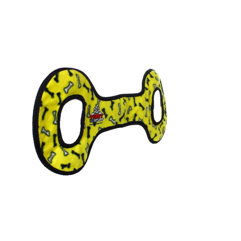 Tuffy No Stuff Ultimate Tug-O-War - Yellow, Squeaky Dog Toy