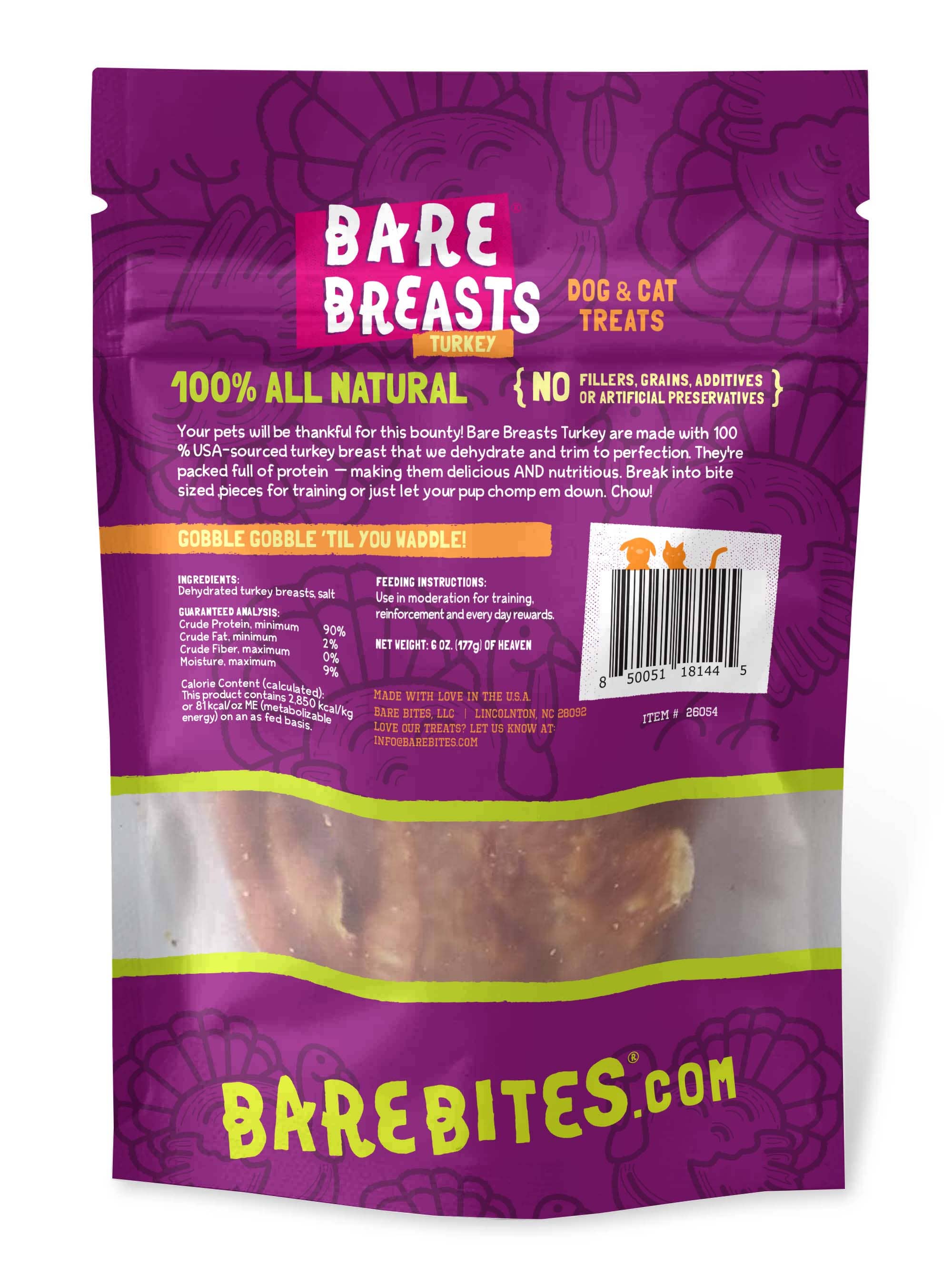 6oz. Bare Breasts - TURKEY case of 12 - Item #64056