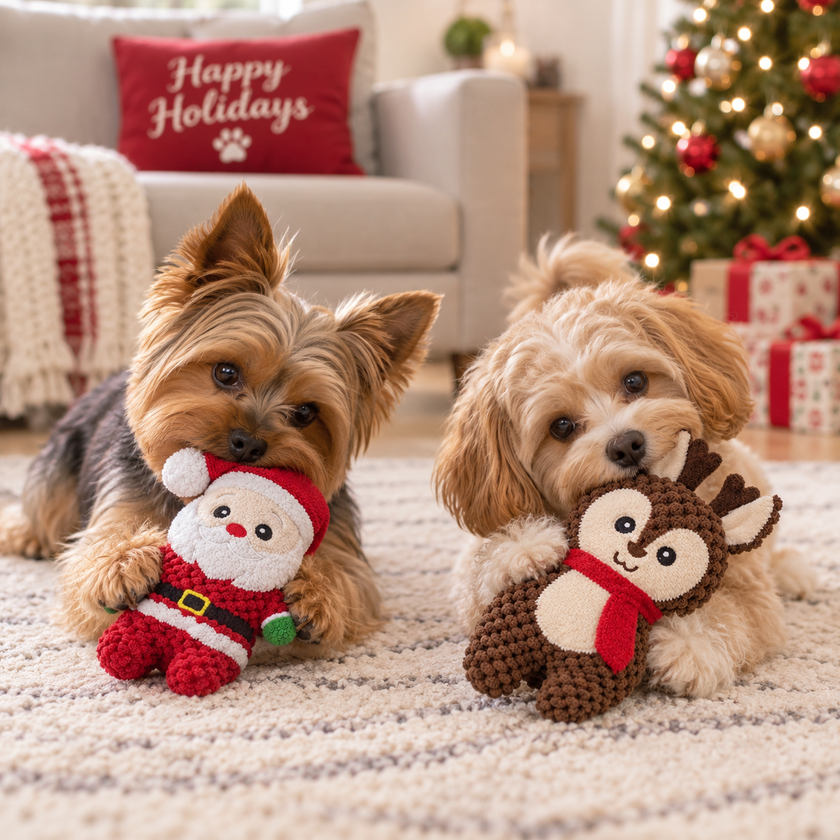 Dog Toy Santa & Reindeer 6