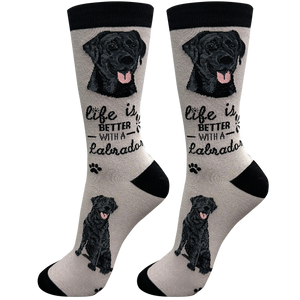 Labrador Black Dog Socks Unisex