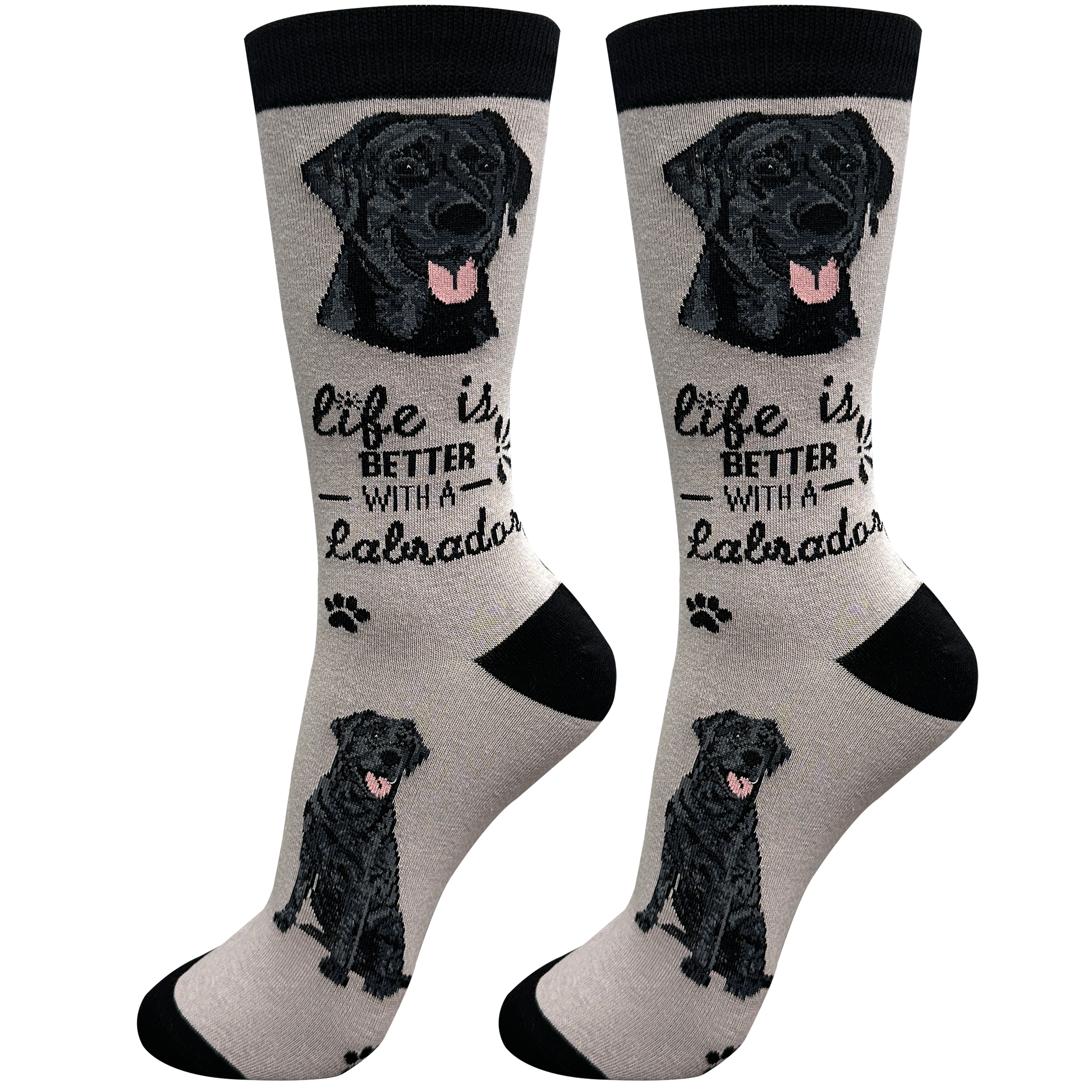 Labrador Black Dog Socks Unisex