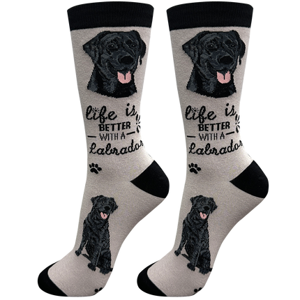 Labrador Black Dog Socks Unisex