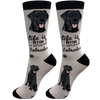 Labrador Black Dog Socks Unisex