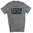 Litter Concierge Funny Cat Tee T-Shirt