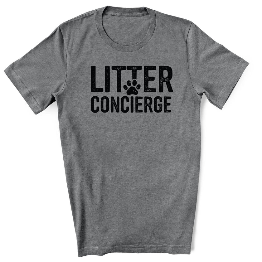 Litter Concierge Funny Cat Tee T-Shirt