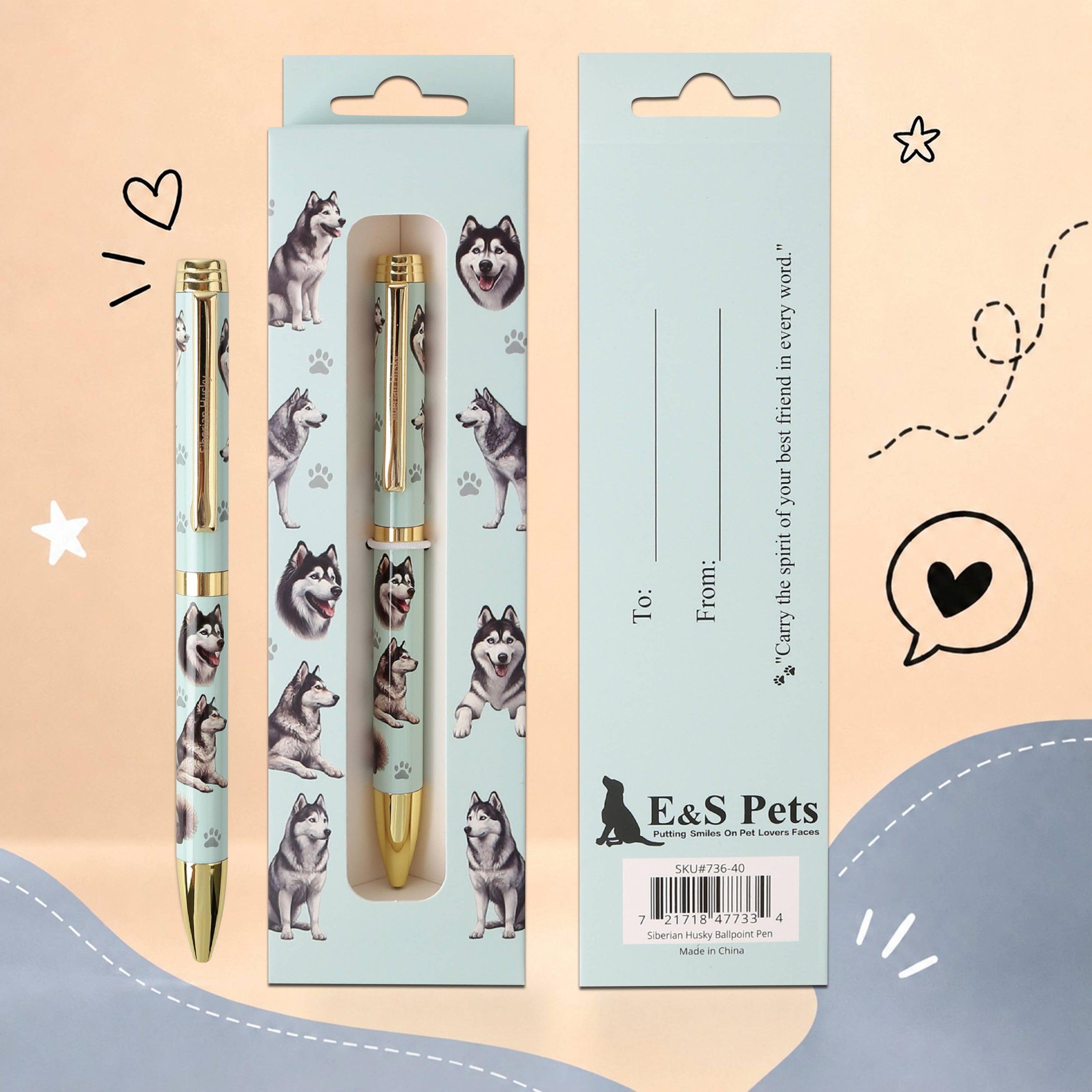 Siberian Husky Pet Lover Ballpoint Pen