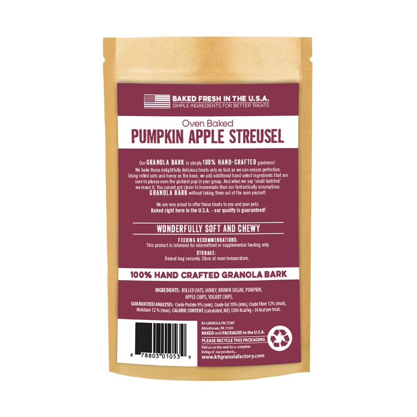 Granola BARK Pumpkin Apple Streusel 10oz