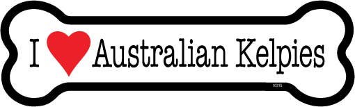 Australian Kelpies Bone Shaped Magnet