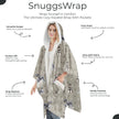 Schnauzer Snugg Wraps with Hoodie – Ultra Soft Sherpa Fleece Wrap for Pet Lovers