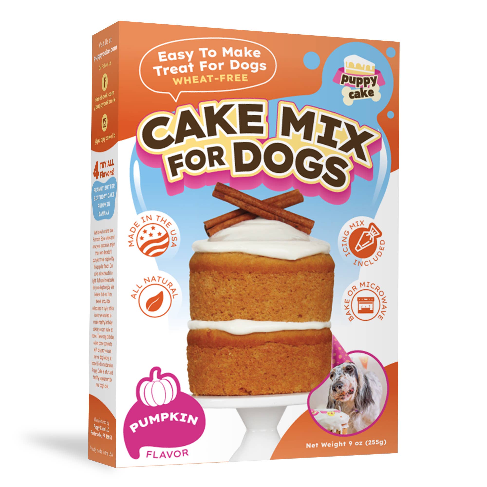 Puppy Cake Mixes with Icing