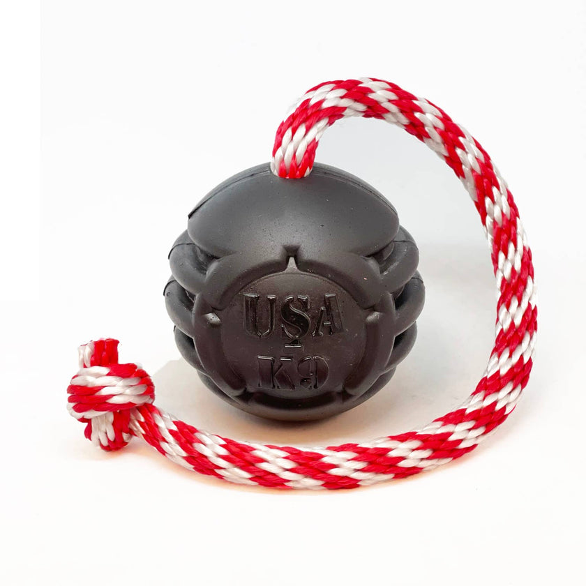 SP Magnum Black Stars and Stripes Ultra-Durable Rubber Dog Chew