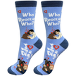 Who Rescued Who Socks- Fun Novelty Crew Socks - Unisex