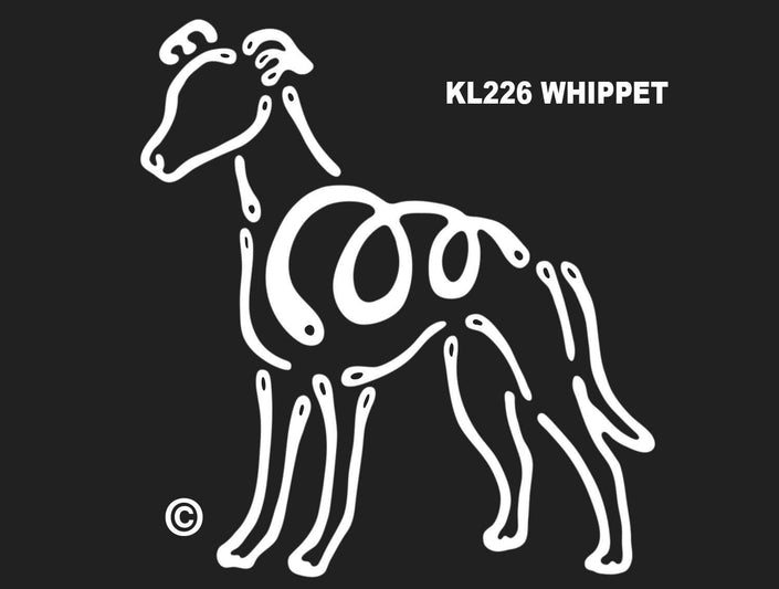 Whippet K-lline Window Tattoo