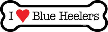 I (heart) Blue Heelers Bone Shaped Magnet