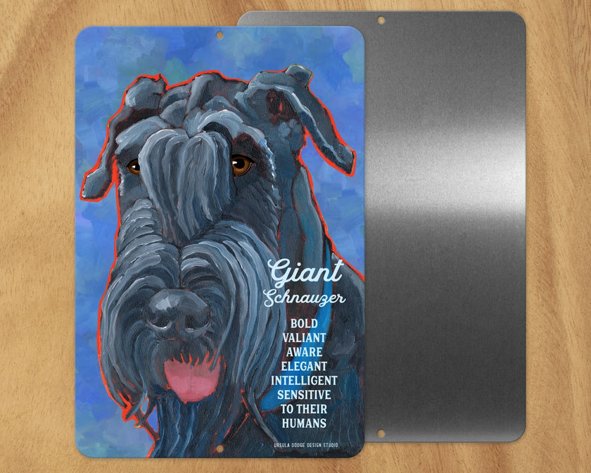 Giant Schnauzer -UD Metal Sign