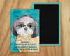 Shih Tzu Grey & White Magnet UD