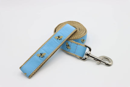 Sky Blue Bumblebee Side Release Buckle Clip Dog Collar