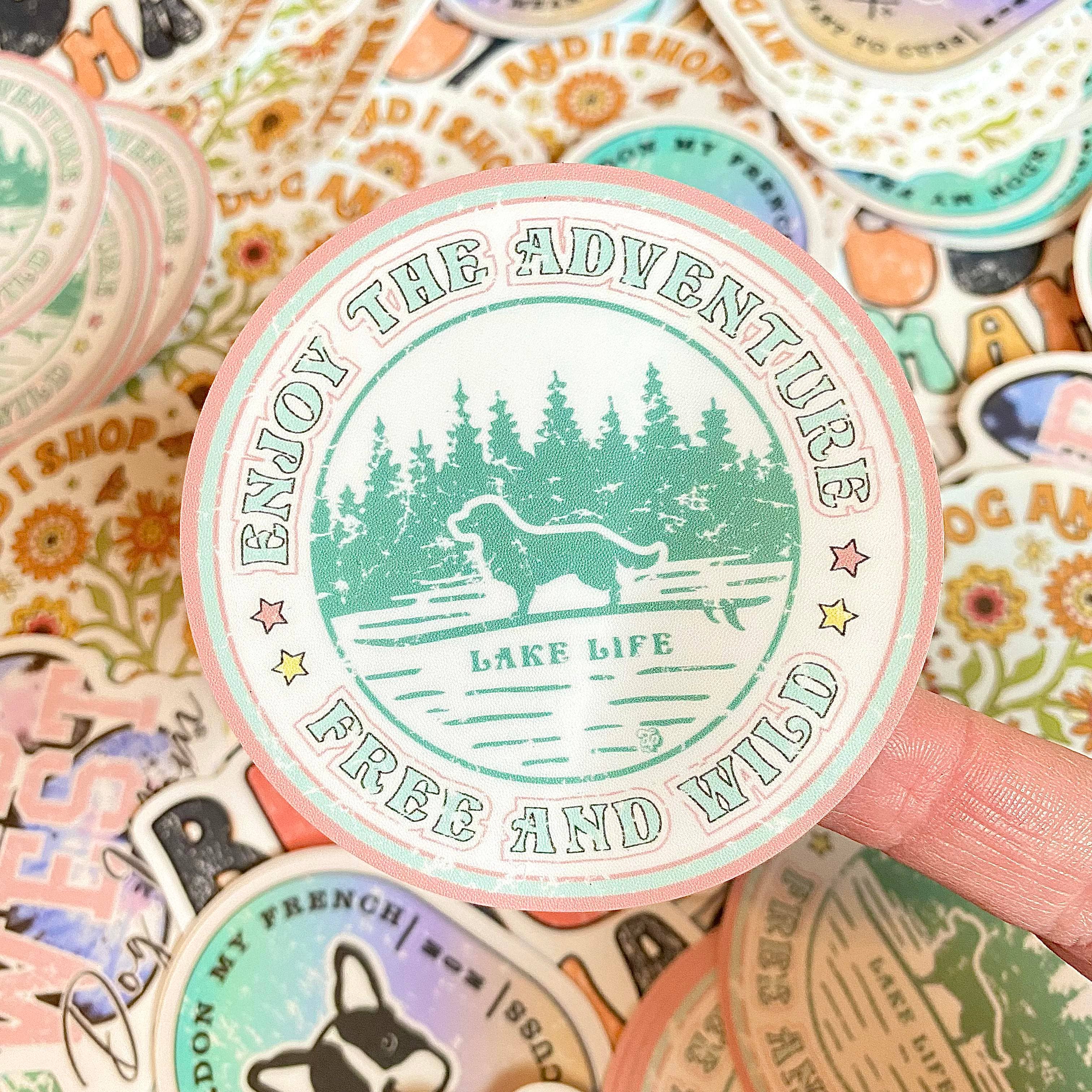 Lake Life Adventure Die Cut Sticker