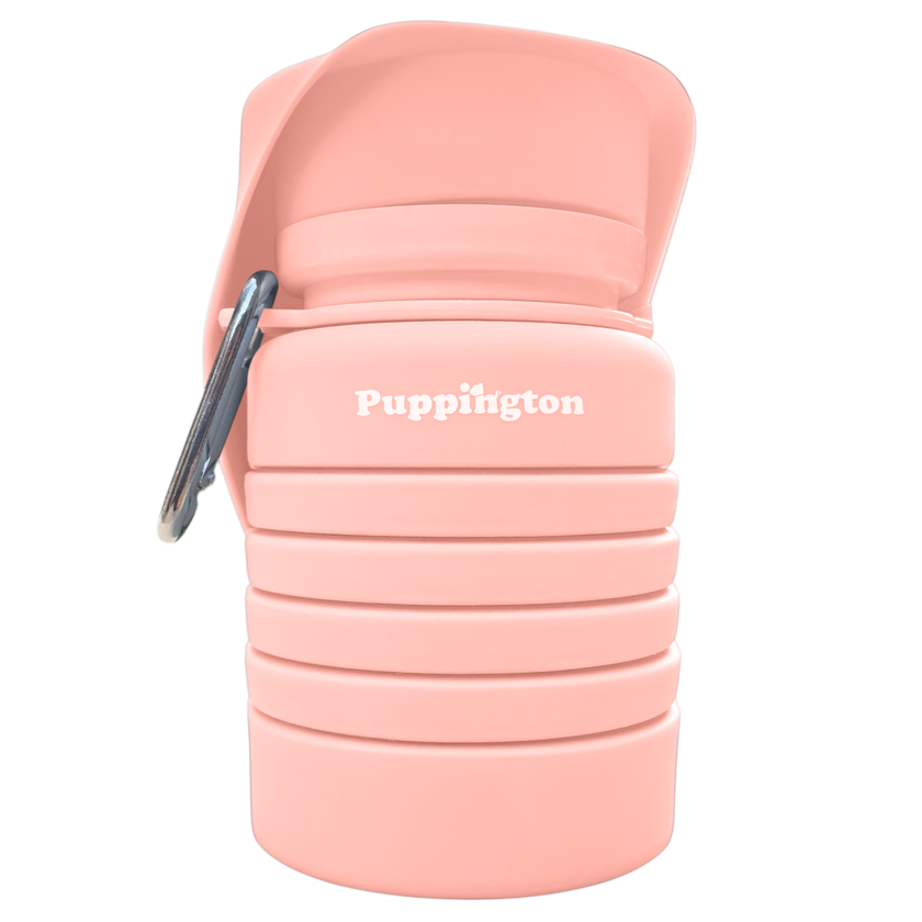 Puppington Collapsible Silicone Dog Water Bottle